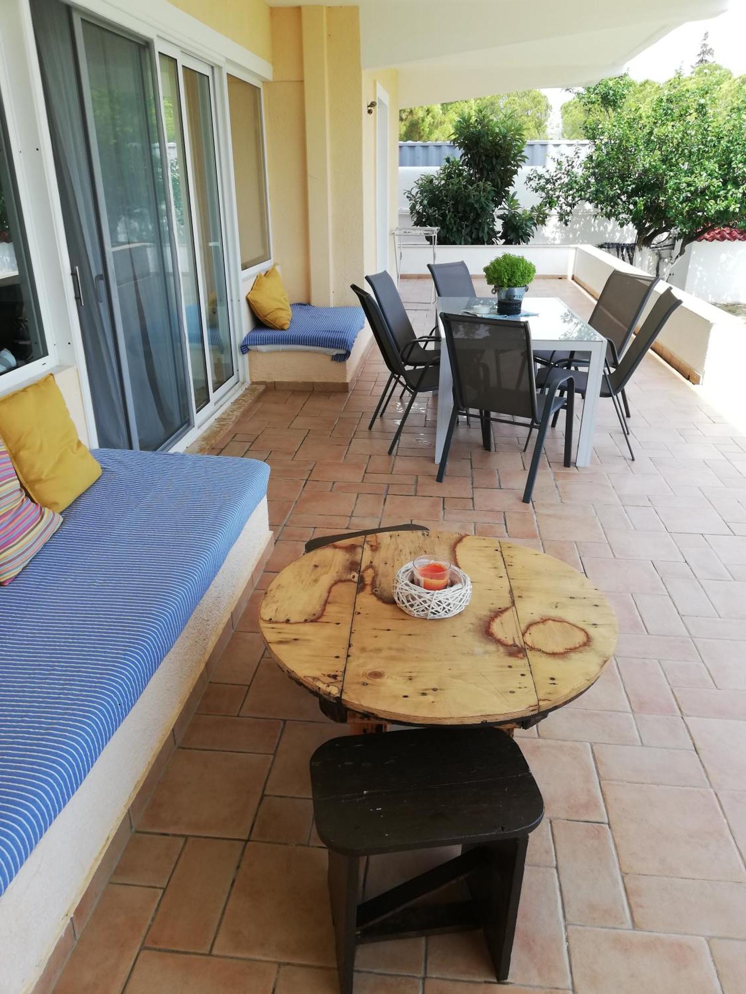 Marathon Beachside Villa 100M From The Beach 스키니아스 외부 사진
